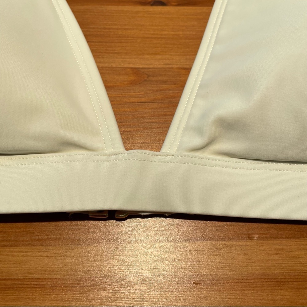 Summersalt Women's 8/10 Plunge Top Bikini High Waisted Bottom Swimwear Set White - Picture 6 of 16